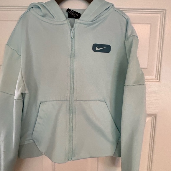 Nike Other - Nike mint green girls zip up hooded sweatshirt